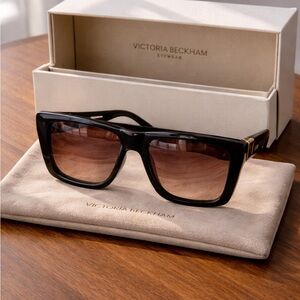 Victoria Beckham Black Sunglasses